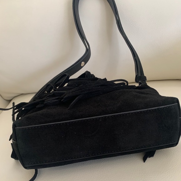 Rebecca Minkoff Darren Sm Crossbody w/Fringe Black - Picture 8 of 8